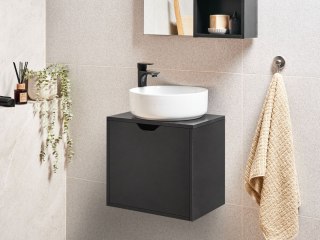 Wisząca szafka pod umywalkę SUZANO 45 cm Czarny
