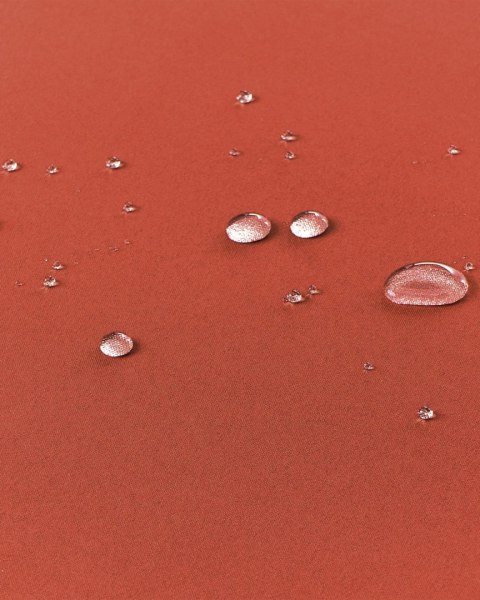 Zestaw 2 krzeseł ogrodowych z poduszkami AMANTEA PREMIUM Drewno akacjowe Czerwony