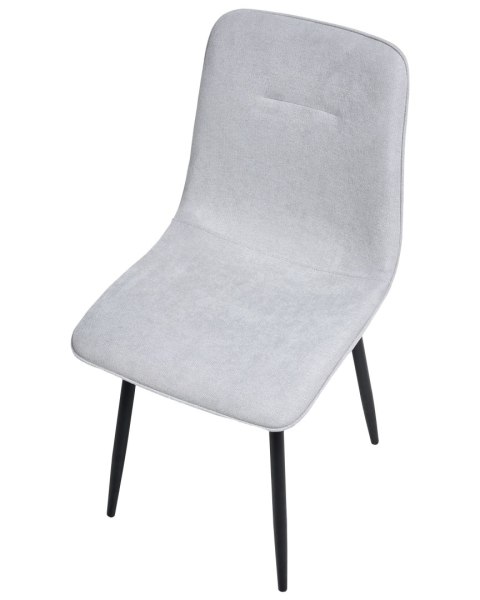 Zestaw 4 krzeseł do jadalni TUSCOLA Jasnoszary