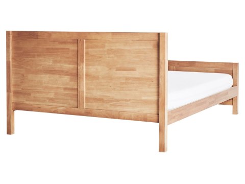 Łóżko Drewno CHAMPAGNAT 160 x 200 cm Jasnobrązowy