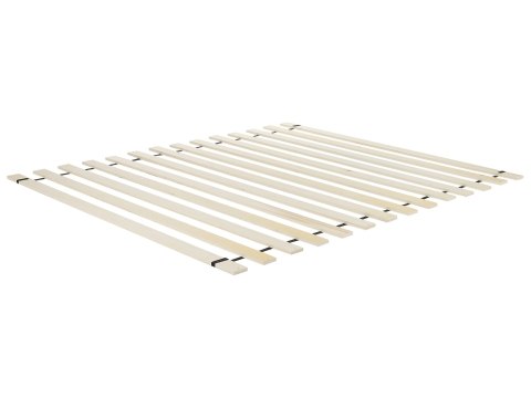 Łóżko Drewno CHAMPAGNAT 160 x 200 cm Jasnobrązowy