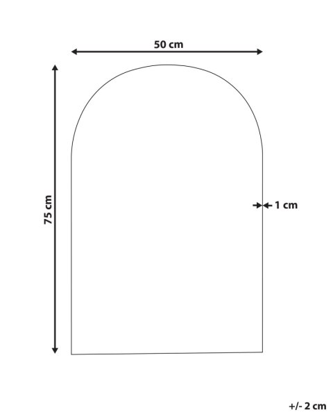 Lustro ścienne ANNECY 50 cm 75 cm Srebrny