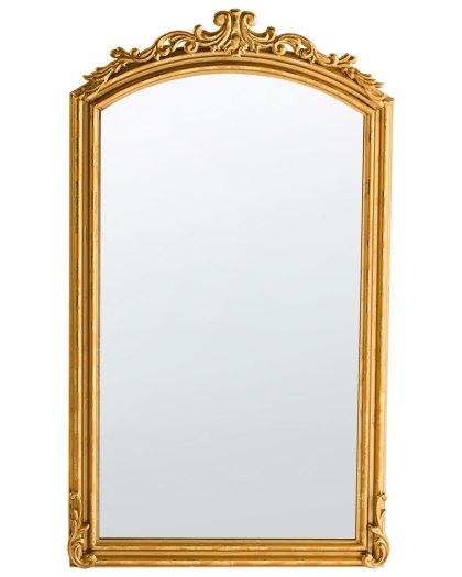 Lustro ścienne GORGES 55 cm 96 cm Metal Złoty