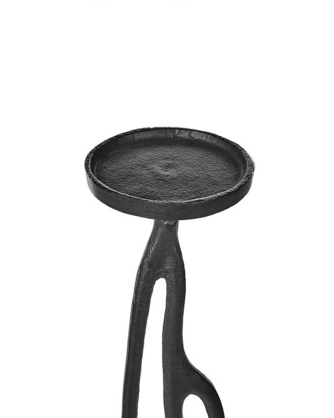 Zestaw 3 świeczników BUNI Metal 54/68/84 cm Czarny