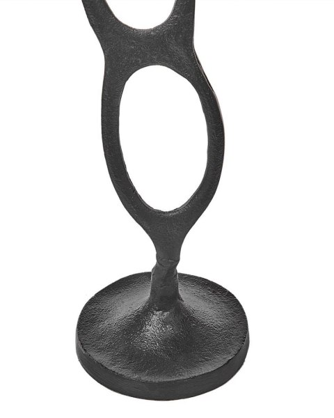 Zestaw 3 świeczników BUNI Metal 54/68/84 cm Czarny