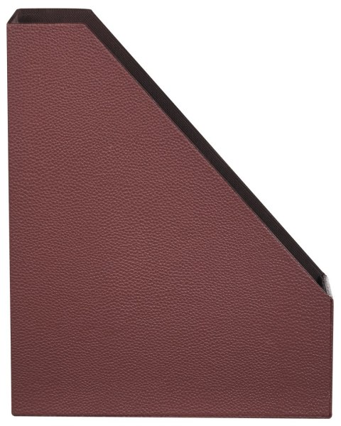 Zestaw 4 pojemników na dokumenty SUMER Ekoskóra Bordowy