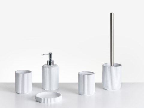 Zestaw akcesoriów łazienkowych 5 elementów CAMANA Biały