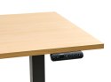 Biurko regulowane elektrycznie DESTINES Czarny/ jasny brąz 160 cm 72 cm