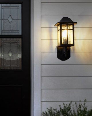 Lampa ścienna ogrodowa ALATA Czarny