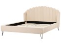 Łóżko Boucle AMBILLOU 180 x 200 cm Beżowy