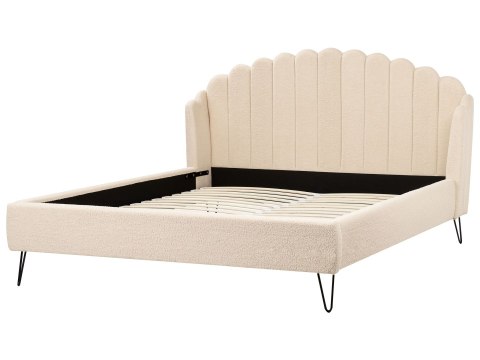 Łóżko Boucle AMBILLOU 180 x 200 cm Beżowy