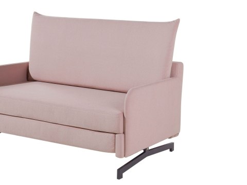 Sofa rozkładana dla 2 osób BELFAST Różowy