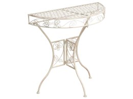 Stolik bistro YAVIZA 36 cm 80 cm Metal Jasnobeżowy