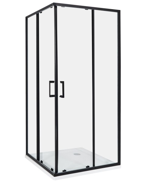 Kabina prysznicowa TELA 90 x 90 x 185 cm Czarny