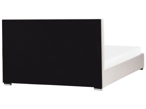 Łóżko z pojemnikiem ROUEN 180 x 200 cm Jasnobeżowy