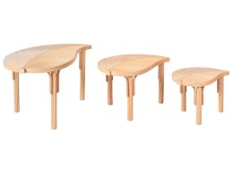 Zestaw 3 stolików kawowych PARALIA Rattan