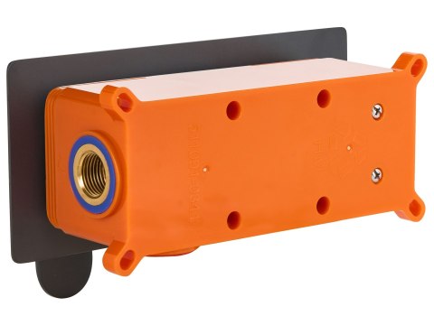 Bateria umywalkowa podtynkowa CHUNGARA Mosiądz Czarny