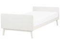 Łóżko Drewno sosnowe BONNAC 90 x 200 cm Biały