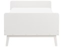 Łóżko Drewno sosnowe BONNAC 90 x 200 cm Biały