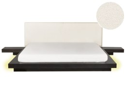 Łóżko LED Boucle ZEN 180 x 200 cm LED Jesion ciemny