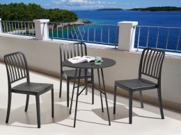 Stolik bistro TALTAL 64 cm 64 cm Metal Czarny