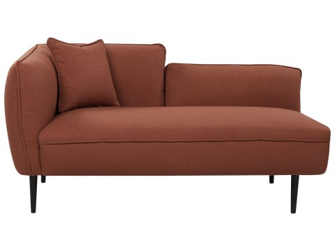 Szezlong lewostronny CHEVANNES Boucle Bordowy
