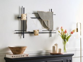 Dekoracja ścienna PORTMARNOCK Metal 45 cm Kolorowy