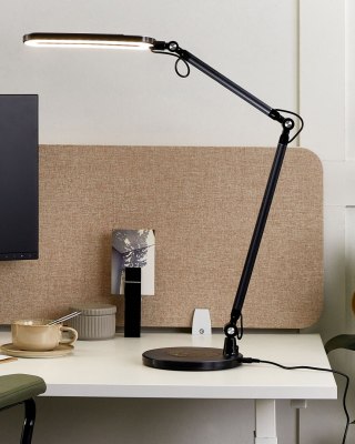Lampa biurkowa LED GRUS Ze ściemniaczem Metal Czarny