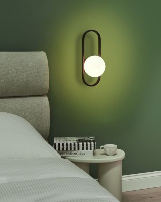 Lampa ścienna VARDI Metal Czarny