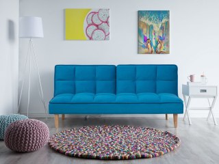 Sofa rozkładana dla 3 osób SILJAN Morski
