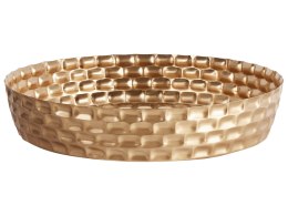 Taca dekoracyjna SUEZ Metal Złoty