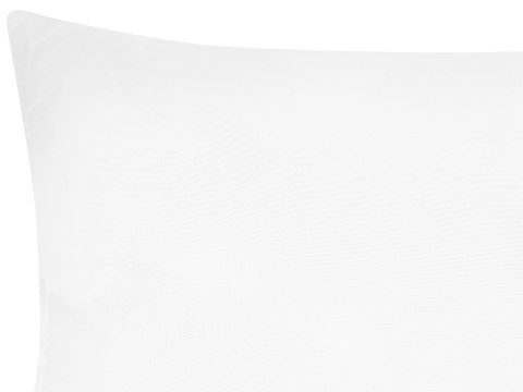 Zestaw 2 poduszek ERRIGAL Wysoka Mikrofibra 40 x 80 cm Biały