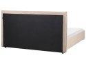 Łóżko Boucle LAVAUR 160 x 200 cm Beżowoszary