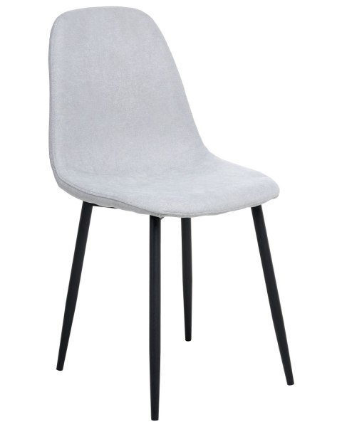 Zestaw 4 krzeseł do jadalni CRANDALL Jasnoszary