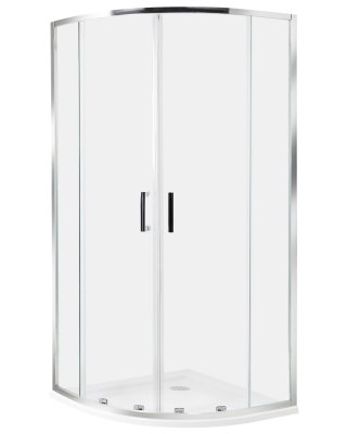 Kabina prysznicowa JUKATAN 90 x 90 x 185 cm Srebrny