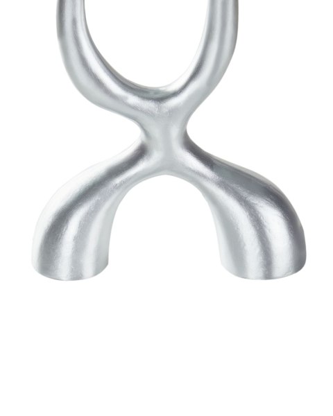 Świecznik FAMOES Metal 41 cm Srebrny