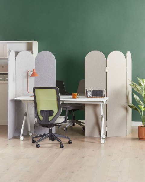 3-panelowa ścianka akustyczna SLIMMY Jasnoszary 120 cm 160 cm