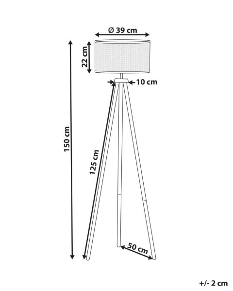 Lampa podłogowa PENTON Rattan Naturalny