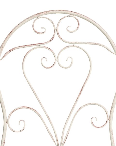 Zestaw 2 krzeseł ogrodowych FOLELLI Składane Metal Jasnobeżowy