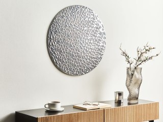 Dekoracja ścienna MOSCAVIDE Metal 60 cm Srebrny
