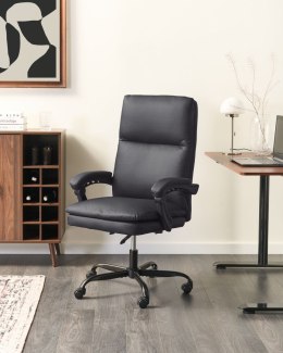 Fotel biurowy SERENE Ekoskóra Czarny