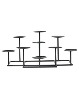 Świecznik LAMEGO Metal 23 cm Czarny