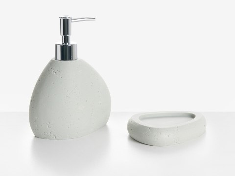 Zestaw akcesoriów łazienkowych 5 elementów COATA Jasnoszary