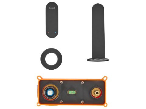 Bateria umywalkowa podtynkowa GUATAVIA Mosiądz Czarny