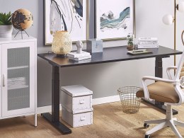 Biurko regulowane elektrycznie DESTIN II Czarny 160 cm 72 cm