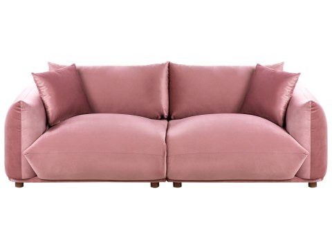 Komplet wypoczynkowy dla 5 osób LUVOS Welur Różowy