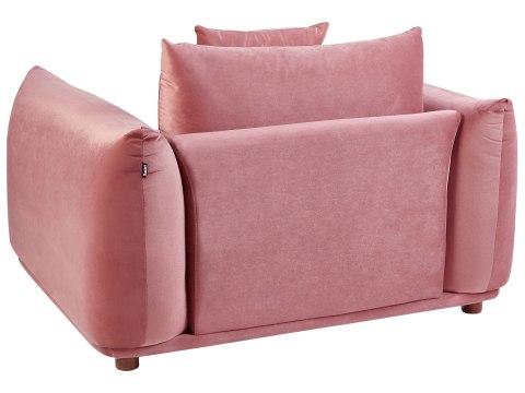 Komplet wypoczynkowy dla 5 osób LUVOS Welur Różowy