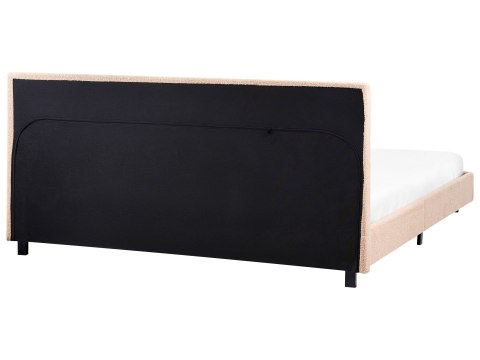 Łóżko Boucle ALBI 180 x 200 cm Beżowy