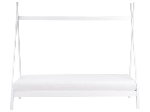 Łóżko dziecięce Tipi Drewno sosnowe DEVAY 90 x 200 cm Biały