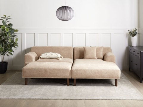 Narożnik dla 3 osób HOLT Beżowy Lewostronny